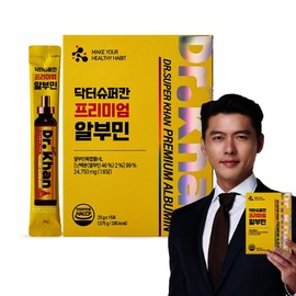 닥터슈퍼칸 프리미엄 알부민 15포 1박스 / 마시는 알부민 스틱/ 함량 24750mg Dr. Super Can Premium Albumin 15 Packs 1 Box / Drinking Albumin Stick / Content 24750mg