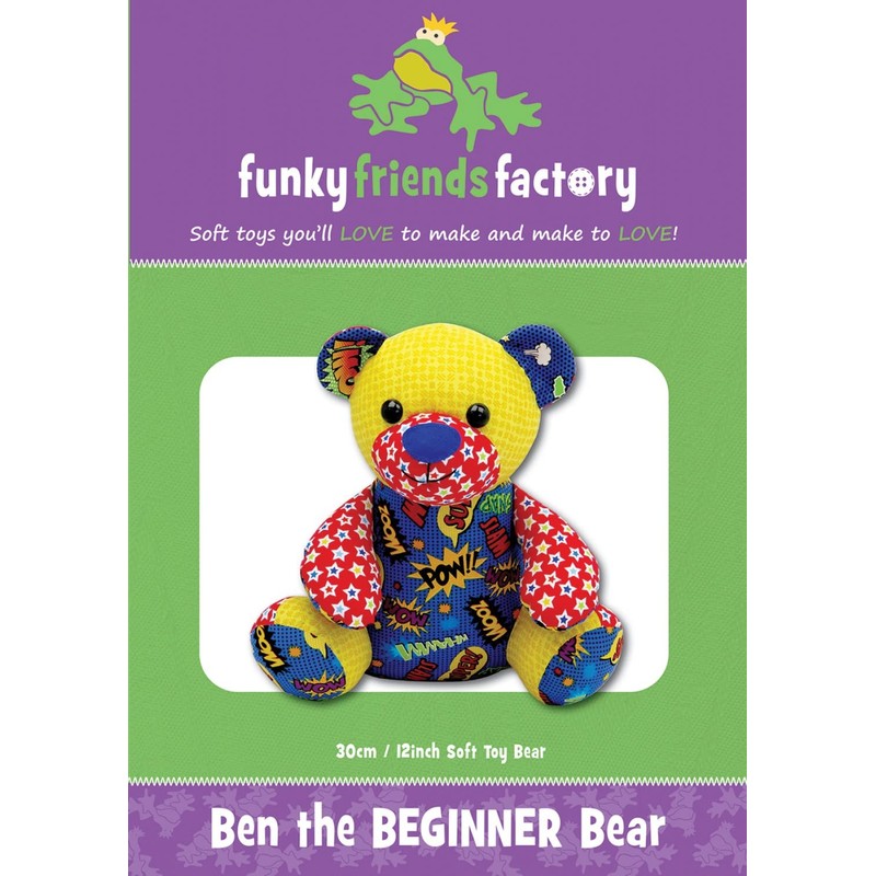 Ben The Beginner Teddy Bear Sewing Pattern