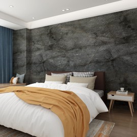 JSEVEM 24"×354" Wide Thick Dark Grey Cyan Gold Pattern Marble Wallpaper Peel and Stick Removable Glossy Gray Cyan Marble Contact Paper Faux Granite Wall Sticker for Walls Bedroom Bathroom Living Room