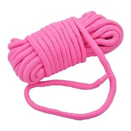 Soft Cotton Rope|Ecofriendly & Durable|Easy to DIY for Daily Using | Braided Twisted Rope| Natural Thick Long Suitable for Swing, Camping, Hanging Clothes & Home Décor|32 Feet 10m|Pink|
