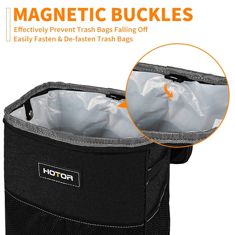 HOTOR Car Bin, Leak-Proof Car Bin for Tidy Use, Foldable