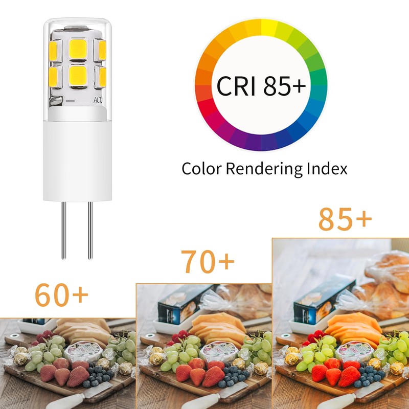 I-SHUNFA G4 LED Bulb AC 120V Cool White 10 Pack