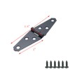 Geesatis 6 Pcs Strap Hinges Heavy Duty Hinge 2 inch