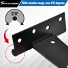 SPEEDWOX 4 Pack Black T-Strap Shed Hinge 12 Inch Heavy
