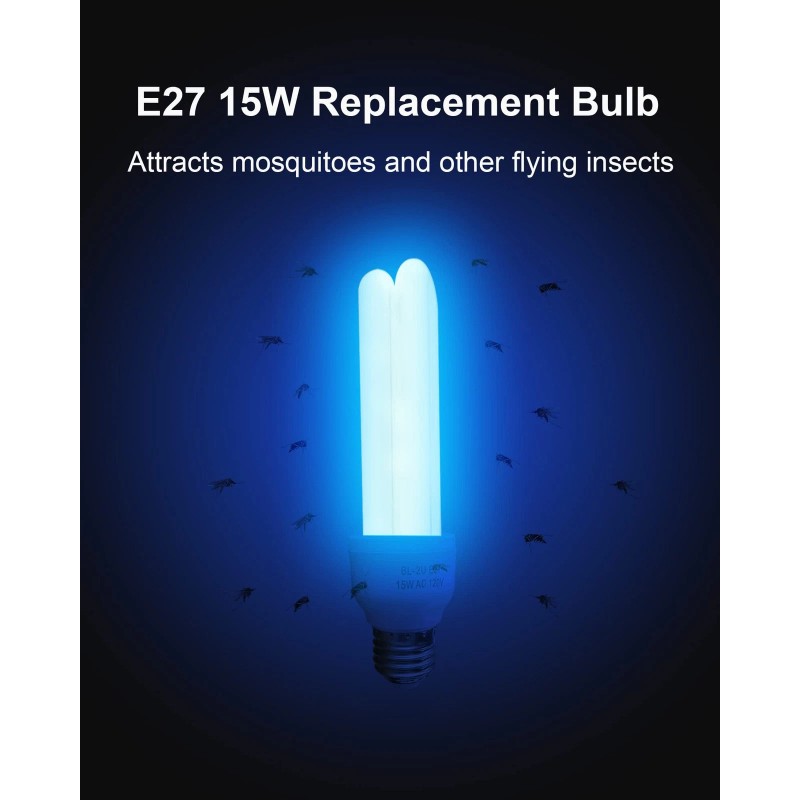 Dichroma E27 15W U Type Bulb for 15W Bug Zapper