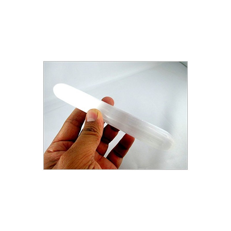 Jet International Fantastic Selenite Smooth Wand 6 Inches Approx. 100