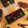 ToolTreaux Portable Plastic Dual Compartment Craft Organizers and Storage Tool