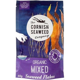 100% Organic Mixed Seaweed Flakes by The Cornish Seaweed Company | 60g Pouch | Kelp and Sea Spaghetti | 100% Organic Cornish Seaweed