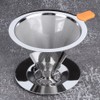 304 Stainless Steel Integrated Coffee Filter Paperless Reusable Coffee Filter