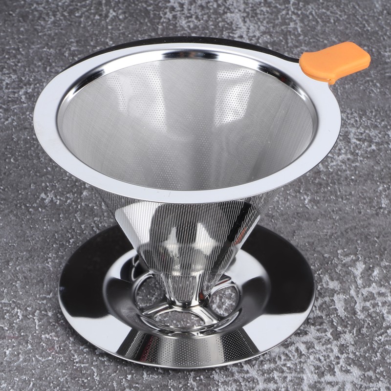 304 Stainless Steel Integrated Coffee Filter Paperless Reusable Coffee Filter