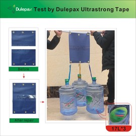 Dulepax Fabric Repair Tape - Ultrastrong 16.4FT x 2.95"ulated for Boat Covers, Tents, Awnings, RV Covers, Tarps, Canvas, and Sails