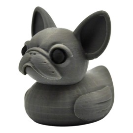 French Bulldog Duck Figurine – Funny Dashboard Duck Décor & Adorable Dog Hybrid Collectible – Unique Rubber Duck Alternative – 3D Printed in Canada