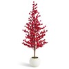 Glitzhome 41" H Artificial Christmas Porch Tree, Mini Table Top