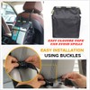 Waterproof Car Trash Can Bin Waste Basket Storage Garbage Seat