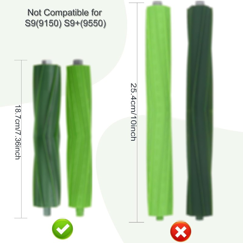 LOVECO Replacement Rubber Brush Compatible with iRobot Roomba E Series