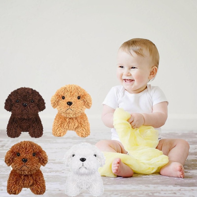 YUKOUQIAN - Mini perro de peluche para cachorros, cumpleaños, fiesta