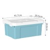 Cetomo 20L*4 Plastic Storage box, Tote box,Organizing Container with Durable