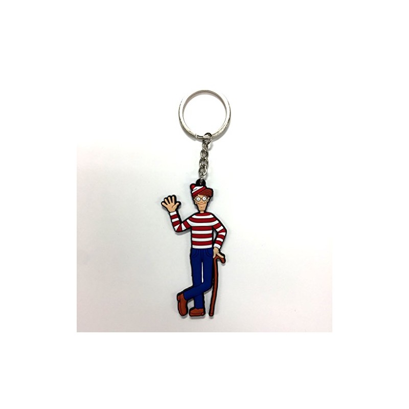 ラバーキーチェーン 【Wally】ウォーリー キャラクター ロゴ 3D キーホルダー 並行輸入 アメリカン雑貨