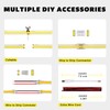 Tatazone 4000K White COB Led Strip Lights with DIY Accessories,