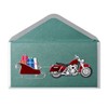 Ppayrus Motorcycle Pulling Sleigh Christmas Card