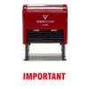 Important Self Inking Rubber Stamp (Red Ink) - Medium