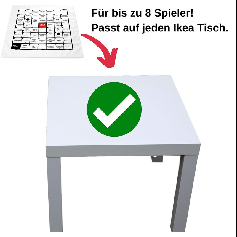 Fun Drinking Games as a Table Cloth, 70 x 70