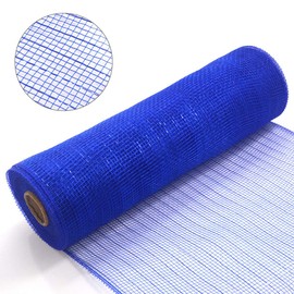 Koopi Poly Deco Mesh 10 pulgadas x 10 yardas cada rollo, malla metálica de aluminio para coronas, swags, manualidades, fiesta y suministros de decoración, Rojo, 1