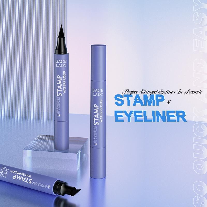 SACE LADY Waterproof Stamp Eyeliner Makeup Black Smudge-proof Pigmented Winged