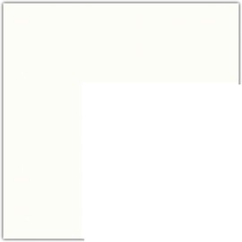 16x22 Polar White / Porcelain Custom Mat for Picture Frame with 12x18 opening size (Mat Only, Frame NOT Included)