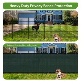 Amagenix 6'X75' Custom Size Privacy Screen Fence Heavy Duty Fencing Mesh Shade Net Cover for Wall Garden Yard Backyard Dark Green (We Make Customized)