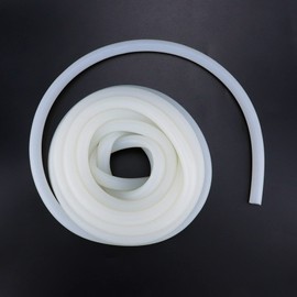 S SYDIEN 1Pc 16.4ft/5m Length Flexible Translucent Silicone Tubing Hose 8mm ID,12mm OD