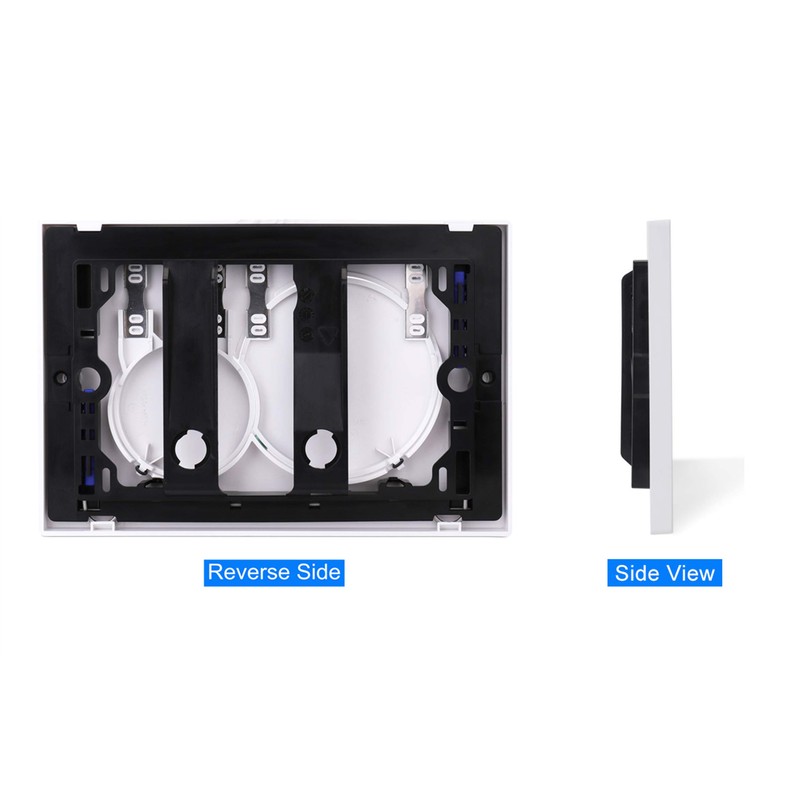 Dual-Flush Actuator Plate for Concealed Cisterns Alpine White Compatible With