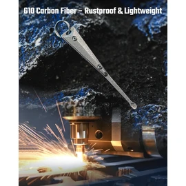 MecArmy EI2 Titanium EDC Keychain Ear Pick, Ultra-Light Earwax Removal Ear Health Care Tool Key Ring Cleaners Curette Earpick (Titanium)