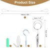 sourcing map Steel Wall Hanging Photo Display Cable Wire Rod