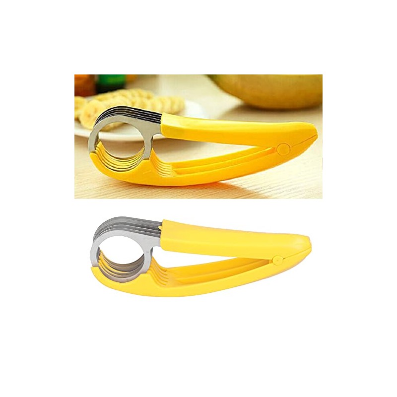 Cortador de Plátano Herramienta de Corte de Acero Inoxidable Gadget