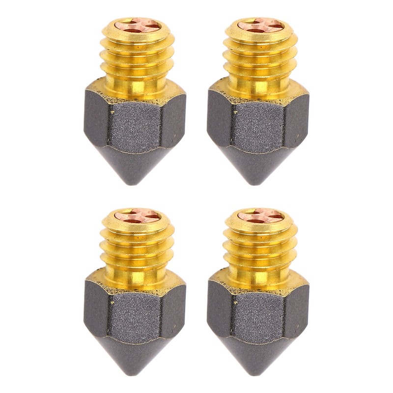 4 Pcs 3D Printer Nozzles Three Hole High Flow Fast