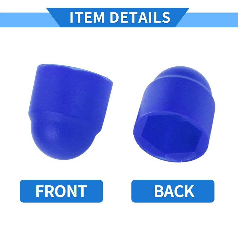 VekAuto 20pcs Wheel Lug Nut Bolt 8mm Rims Tire Nut