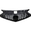 Front Bumper Upper Grille Grill Black Trim Centre Compatible with