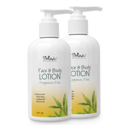 Loción Hidratante Corporal Y Facial Deluvia, Con Aloe Vera O