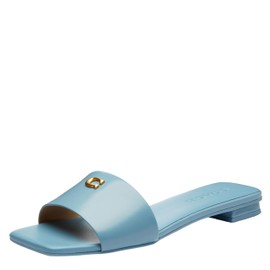 Coach Women's Sculpted C Sandal Platform, Bluebell, 10