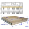 Couver CabinetRTA Soft-Close DIY Slide Out Cabinet Shelf Pull-Out Wood