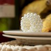 Set of 12 White Pearl Napkin Rings Wedding Table Decoration
