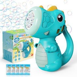 Panacare Dinosaur Bubble Machine, Bubble Toy Children 5000+ Bubbles / Min with Bubble Solution for Wedding/Birthday/Party, Outdoor Gift for Boys and Girls 345678 Years