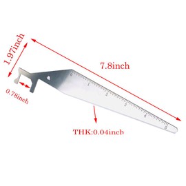 TPM Go Door Lock Pick Bypass Tools,Door Lock Inserts,Pry Bar Leverage for Locksmith,Firefighter