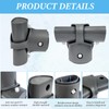 Delixike Pool Frame Replacement Parts 12427 T-Joint Leg amp Beam