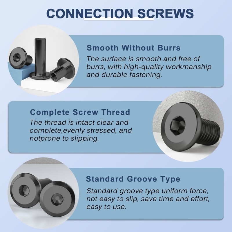 Drenky Barrel Nuts Kit M4 Furniture Connector Nuts M4 X