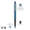 uni-ball 60705 Grip Roller Ball Pen Blue Ink Micro Dozen