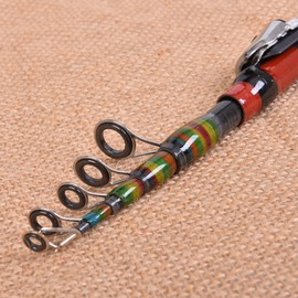 1.2M 3.94FT Telescopic Fishing Rod Travel Spinning Lure Rod Raft Pole Carbon Fiber