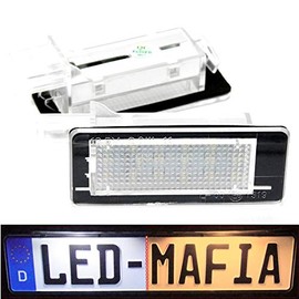 LED Number Plate Lighting Module E-Mark Plug & Play Xenon Optic 1c