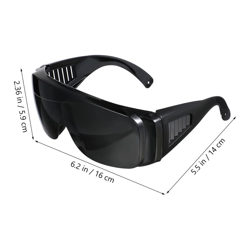 Totority Safety Goggles - Black Adjustable Protective Eyewear for Industrial